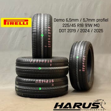 225/45/18 91W MO Pirelli zomerbanden 6,5/5,7mm profiel 4X, Auto-onderdelen, Banden en Velgen, 18 inch, Gebruikt, Ophalen of Verzenden