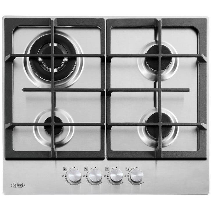 Belling GHU603CI Gaskookplaat 60 cm roestvrijstaal, Witgoed en Apparatuur, Kookplaten, Ophalen of Verzenden