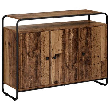 vidaXL Dressoir Oud hout 102 x 35 x 75 cm Bewerkt hout, Verzenden, Nieuw, Overige houtsoorten, Minder dan 50 cm