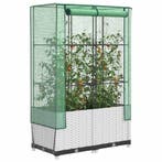 vidaXL Plantenbak verhoogd met kashoes 80x40x138 cm, Verzenden, Nieuw, Kunststof