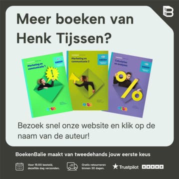 Calculaties & analyses Werkboek / Rendement - Henk Tijssen, Verzenden, Zo goed als nieuw, Henk Tijssen
