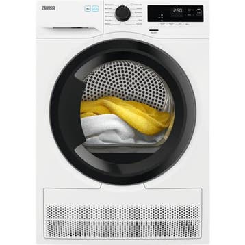 John Lewis JLTDC0682 Warmtepompdroger - Sensor Drying, Ophalen of Verzenden, Zo goed als nieuw, Voorlader, 85 tot 90 cm