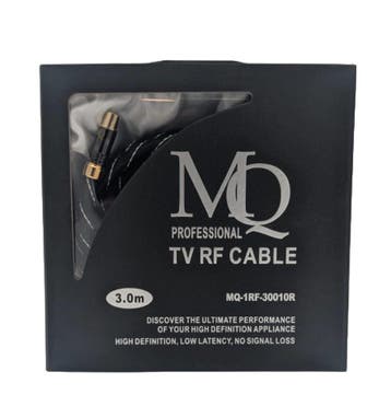 MQ Professional 3.0 Meter Coax kabel, Audio, Tv en Foto, Audiokabels en Televisiekabels, Verzenden, Refurbished