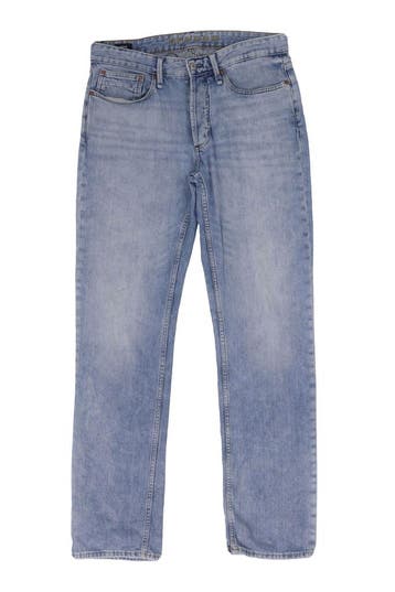 Denham Broek in maat W32 L34 Blauw, Verzenden, Zo goed als nieuw, Blauw, Denham