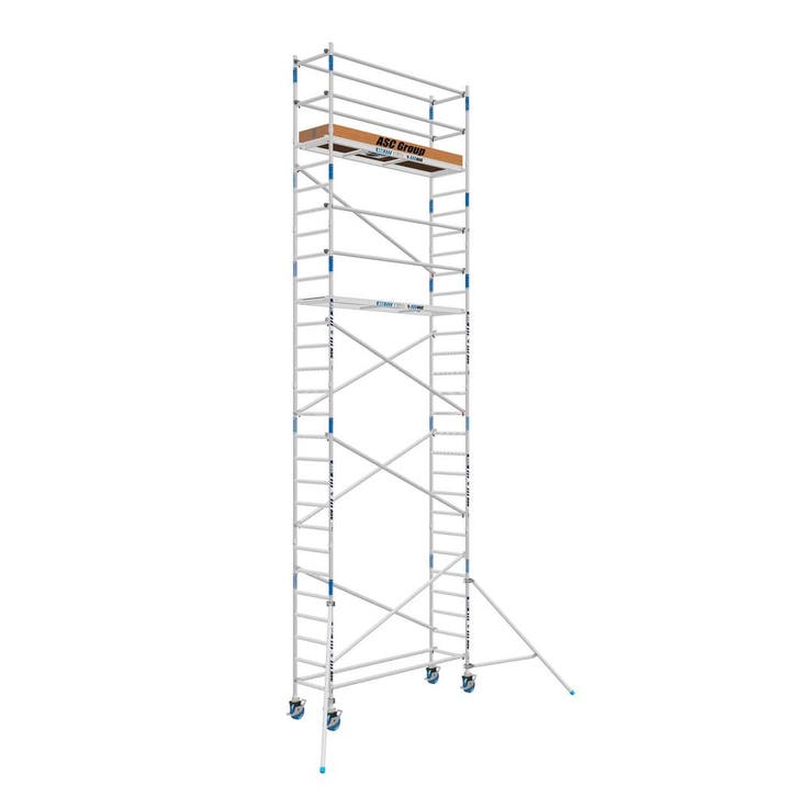 ASC Rolsteiger 75 x 9.2 mtr werkhoogte, Doe-het-zelf en Verbouw, Steigers, Rolsteiger of Kamersteiger, Nieuw, 5 meter of hoger