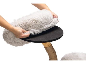 Designed By Lotte Zora - Krabmeubel - 2 ligplekken - Grijs, Dieren en Toebehoren, Krabmeubelen, Verzenden, Nieuw