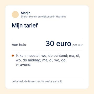 Bijles rekenen voor de basisschool in Haarlem, Diensten en Vakmensen, Privéles, Bijles
