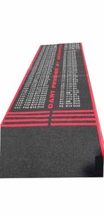 ABC Darts – Dartmat FINISH XXL antracite - 80 x 300 cm, Ophalen of Verzenden, Nieuw, Overige typen