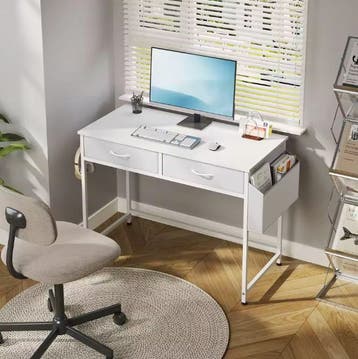 Wit Bureau met Laden en Opbergtas – Modern en Compact, Verzenden, Nieuw
