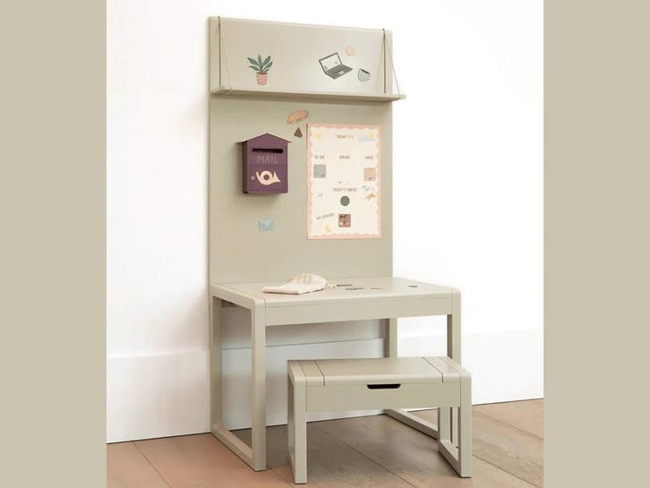 Complete Kinderbureau set met Magneetbord, Kruk, Magneetset, Kinderen en Baby's, Kinderkamer | Tafels en Stoelen, Nieuw, Tafel(s) en Stoel(en)
