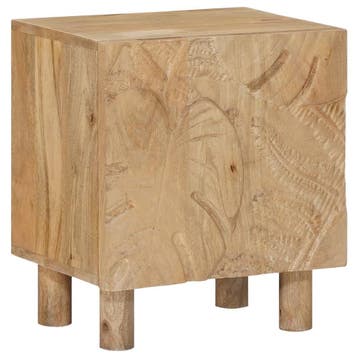 vidaXL Handgemaakt nachtkastje Teakbruin 40 x 30 x 45 cm, Minder dan 45 cm, Verzenden, Nieuw, Minder dan 55 cm