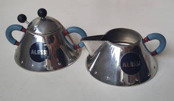 Alessi - Michael Graves - Suiker en roomstel (2) - 9096, Antiek en Kunst