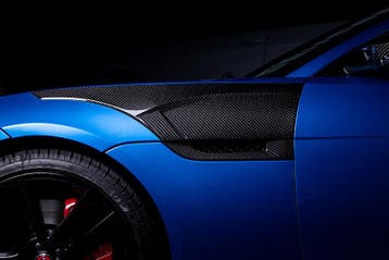 Jaguar F-Type Carbon Fiber Side Vents Cover, Verzenden
