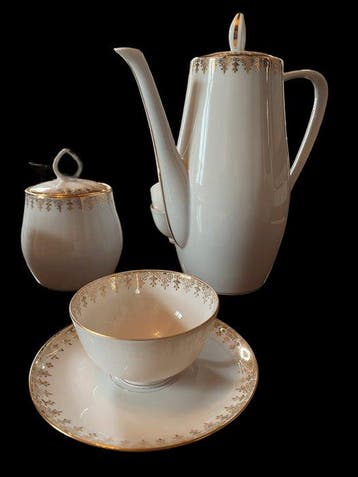 Limoges Maire Marseille - Koffieservies voor 10 (10) -
