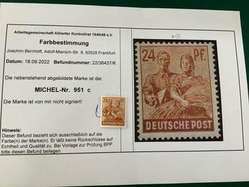 Geallieerde bezetting - Duitsland 1945 - 24 Pf arbeider in, Postzegels en Munten, Gestempeld