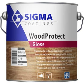 Woodprotect Gloss Transparant 2,5 liter, Ophalen of Verzenden, Nieuw