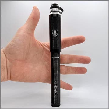 Fietspomp met Manometer - Compact 120 PSI | Retourdeal 33%, Ophalen of Verzenden, Drukmeter, Zo goed als nieuw