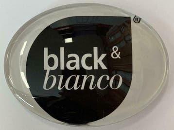 Occasion - Ovale taplens Black & Blanco, Verzenden