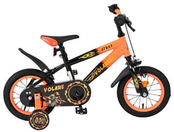 Volare Strike Kinderfiets - Jongens - 12 inch - Zwart Oranje, Verzenden, Nieuw