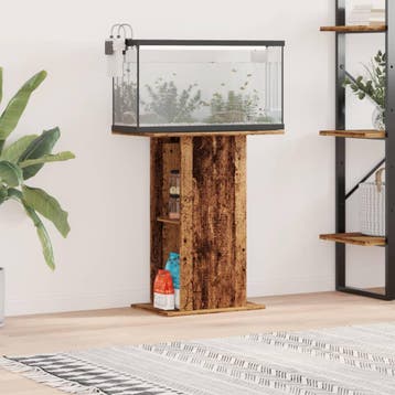 vidaXL Aquariumstandaard 36x60,5x72,5 cm bewerkt hout oud, Verzenden, Nieuw