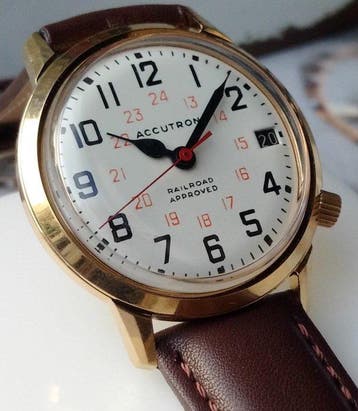 Bulova Accutron railroad.Révisée - Zonder minimumprijs - N4, Nieuw