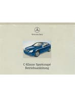 2001 MERCEDES BENZ C KLASSE SPORTCOUPE HARDCOVER, Auto diversen, Handleidingen en Instructieboekjes