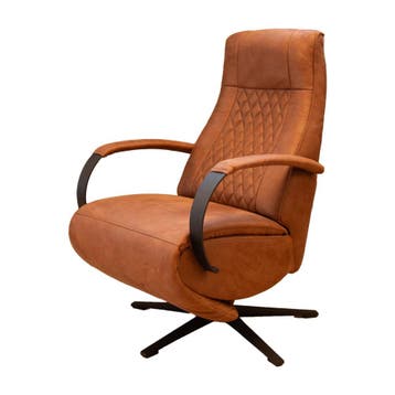 Sta op en relax stoel Best in de kleur cognac nu 25% korting, Minder dan 50 cm, Minder dan 75 cm, Stof, Nieuw