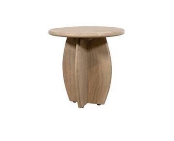 Bijzettafel Durban rond Ø50 cm Acacia Weathered Wood, Ophalen of Verzenden, Nieuw