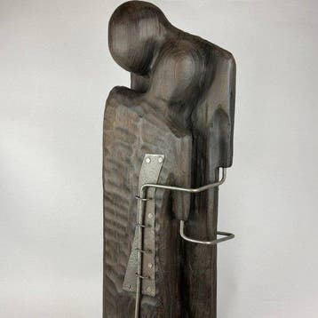 Karol Dusza (1972) - Together in love - 68cm, Wooden