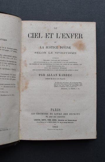 Allan Kardec - Le ciel et lenfer ou la justice divine selon, Antiek en Kunst