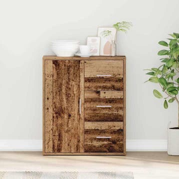vidaXL Dressoir Oudhout 60 x 31 x 70 cm Bewerkt hout, Huis en Inrichting, Kasten | Dressoirs, Verzenden, Nieuw, Overige houtsoorten