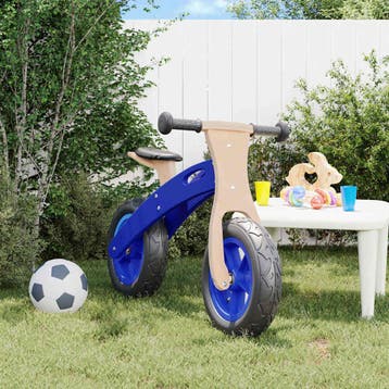 vidaXL Loopfiets voor kinderen met luchtbanden blauw, Kinderen en Baby's, Speelgoed | Buiten | Voertuigen en Loopfietsen, Verzenden