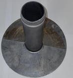 loden plakplaat model OU Ø80 mm 300 mm naadloos gegoten, Ophalen of Verzenden, Nieuw