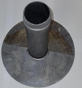 loden plakplaat model OU Ø80 mm 300 mm naadloos gegoten, Ophalen of Verzenden, Nieuw