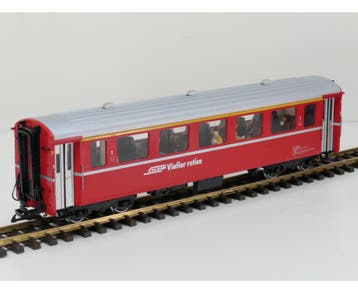 LGB 34670 Rhb-Personenwagen A 1255 1. Klasse, 11 Figuren,..., Hobby en Vrije tijd, Modeltreinen | Overige schalen, Gebruikt, Overige typen