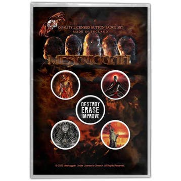 Meshuggah - Immutable - button 5-pack officiële merchandise, Ophalen of Verzenden, Nieuw, Kleding