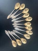 Tafelservies voor 12 (12) - .800 zilver - Massief zilveren