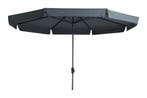 Madison stokparasol Syros luxe grey 350 cm., Tuin en Terras, Verzenden, Nieuw, Stokparasol