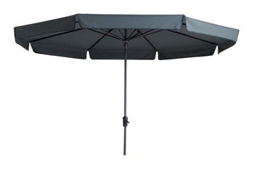 Madison stokparasol Syros luxe grey 350 cm., Verzenden, Nieuw, Stokparasol