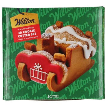 Wilton Uitsteekvormpjes 3D Kerstslee Set/4, Verzenden, Nieuw