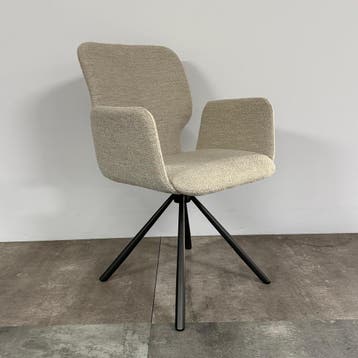 bert plantagie Set Van 4 Eetkamerstoelen Mister T -, Huis en Inrichting, Stoelen, Ophalen of Verzenden, Zo goed als nieuw, Bruin