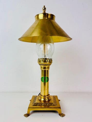 Tafellamp - Paris Orient Express Istanbul brass tafel lamp -