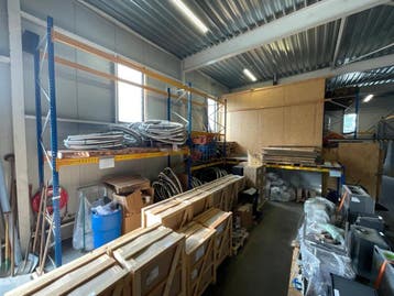 Online veiling: Palletstelling, blauw/oranje