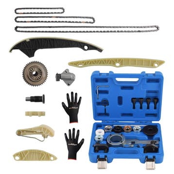 Distributiekettingset + afstelgereedschap geschikt voor A..., Auto-onderdelen, Motor en Toebehoren, Verzenden, Nieuw, Audi