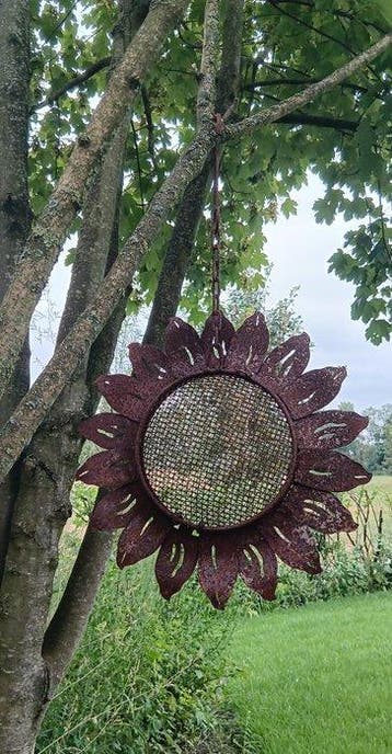 sculptuur, Gietijzeren zon-ornament - 52 cm - Smeedijzer