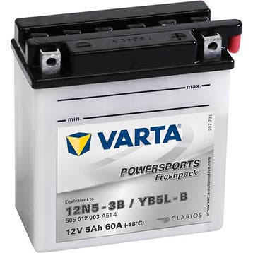 VARTA YB5L-B Powersports Freshpack accu | 505 012 003 | 12V, Ophalen of Verzenden, Nieuw