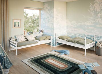 Stapelbed Niek - 2-persoons - Kinderbed - Wit, Verzenden, Nieuw, Stapelbed