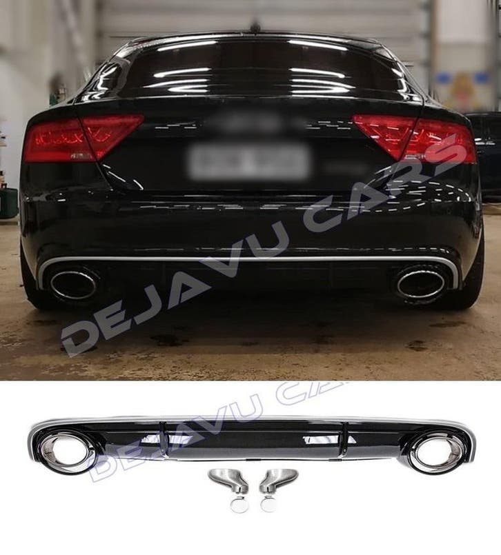 RS7 Look Diffuser voor Audi A7 4G Sportback, Auto diversen, Tuning en Styling, Ophalen of Verzenden