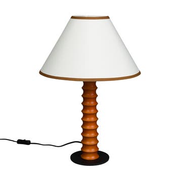 *WOONWINKEL* Dutchbone Horace Klassieke Tafellamp Beige Kap, Verzenden, Nieuw