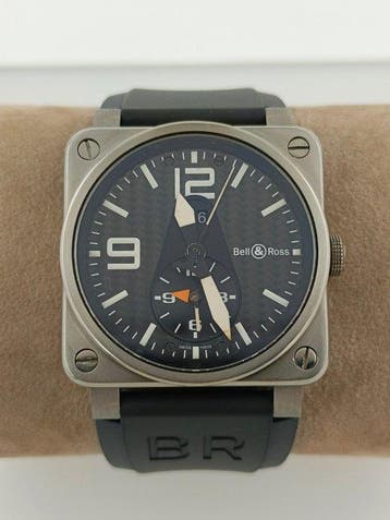 Bell & Ross - Aviation GMT Carbon Fiber - BR0351.T.00792 -, Nieuw